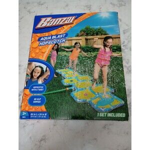 NIB Banzai Inflatable Hopscotch Toy Game